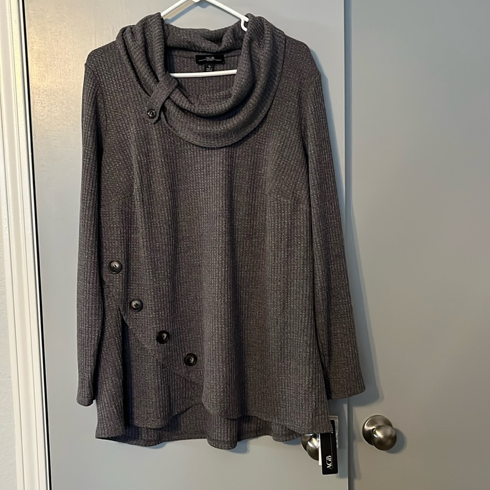 Soft woven tunic sweater AGB Woman 1X